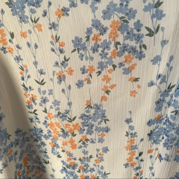 Saints + Secrets pretty flouncy floral print dress with ruffles M - Picture 6 of 11